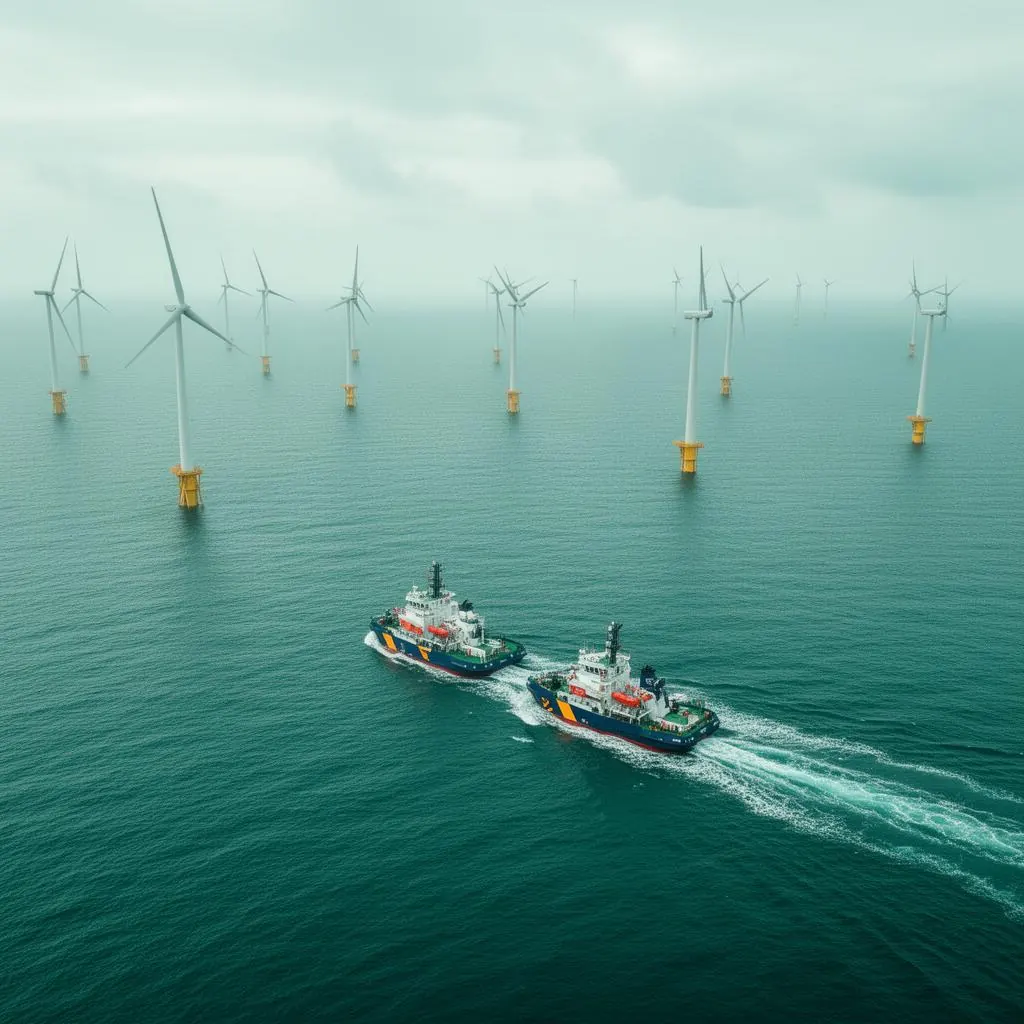 Offshore wind crew transfer vessels